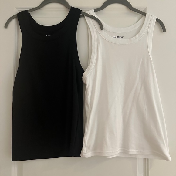 Set of Two Small J. Crew Perfect-fit high-neck tank - Picture 2 of 4